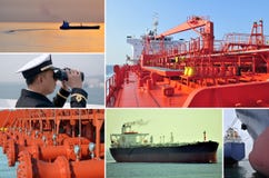 Marine merchant fleet collage – tankers.